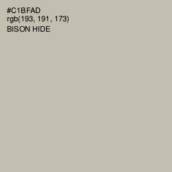 #C1BFAD - Bison Hide Color Image